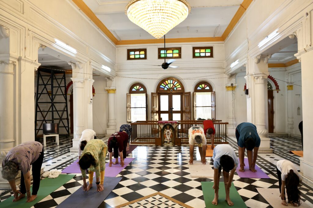 Guided asana practice for strength and balance