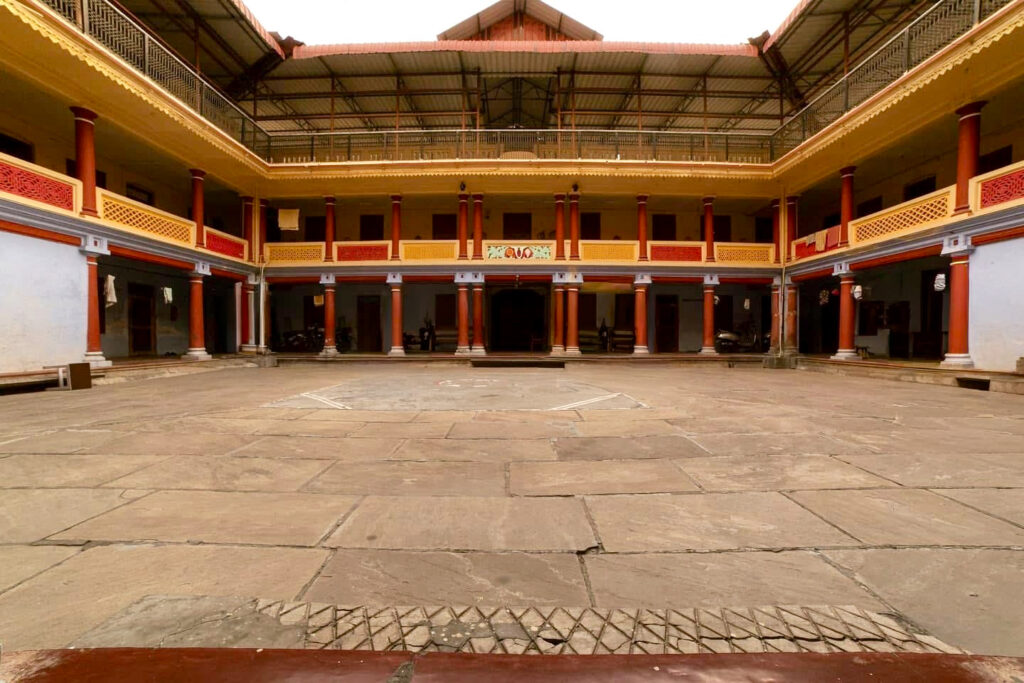 Pushkar Mandir temple at the Parasha ashram in Rishikesh